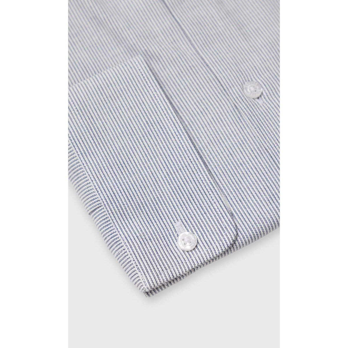 Chemise Slim fit à rayures aspect denim bleu ciel, ACROSS