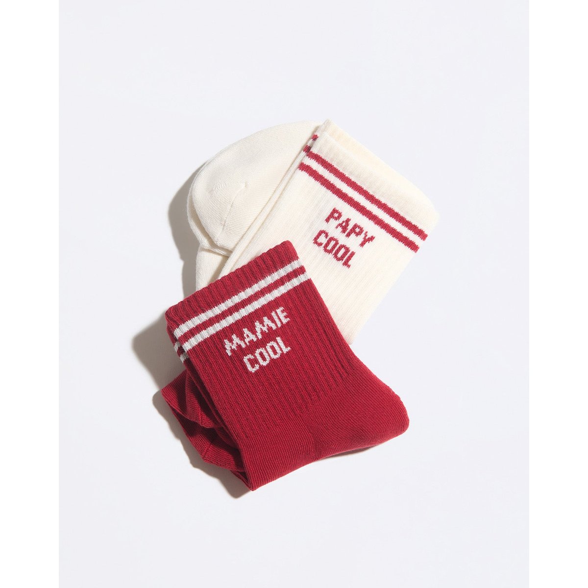 Chaussettes Papy cool beige crème, EMOI EMOI