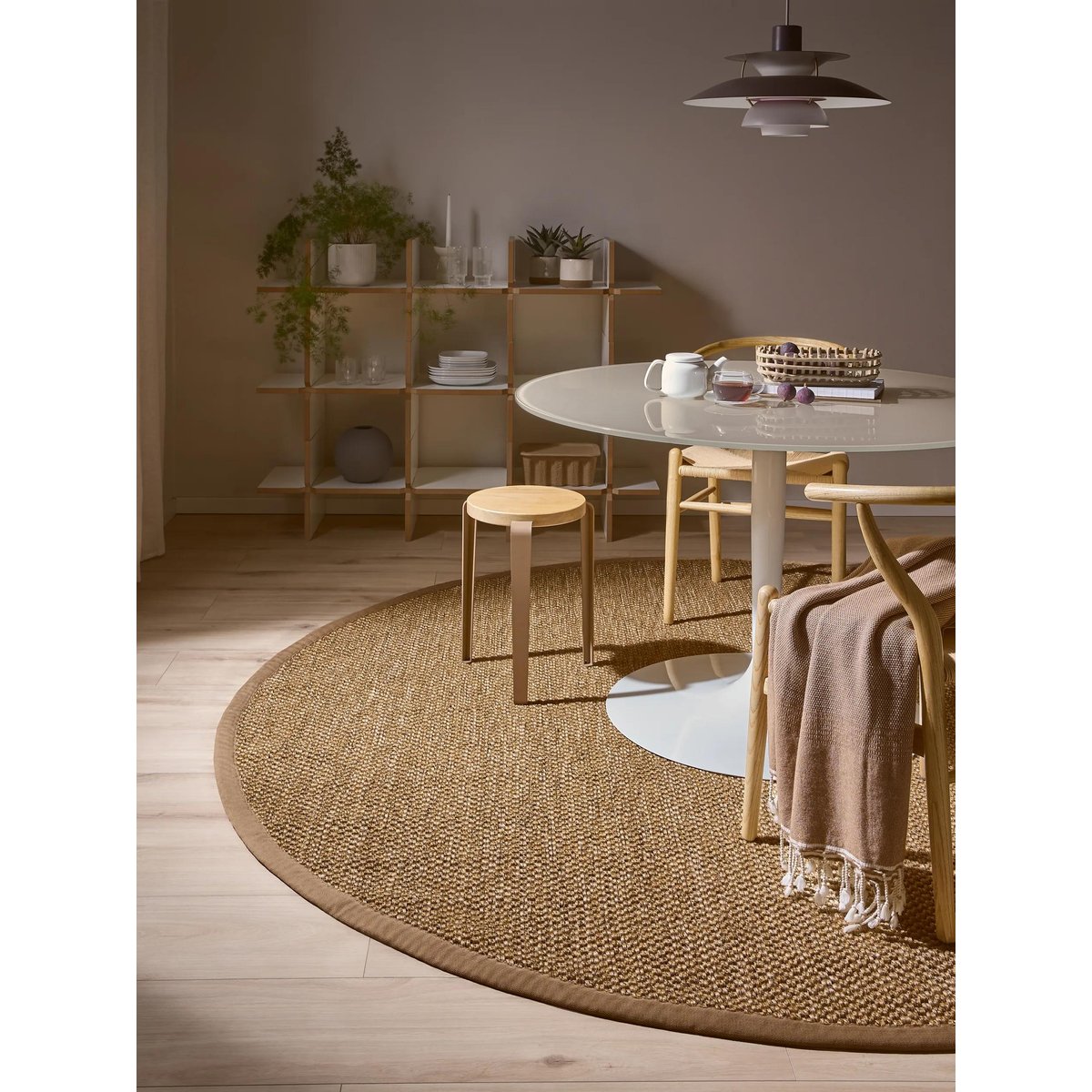 Tapis rond sisal GRETA crème, BENUTA