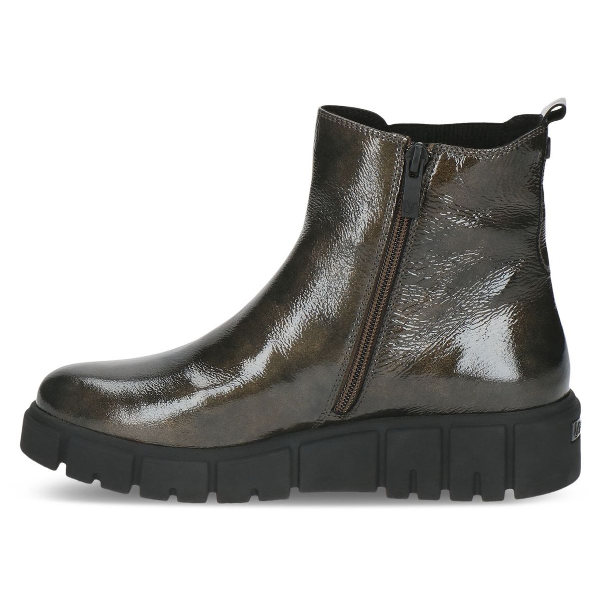 Bottine Chelsea zippée marron antilope, CAPRICE
