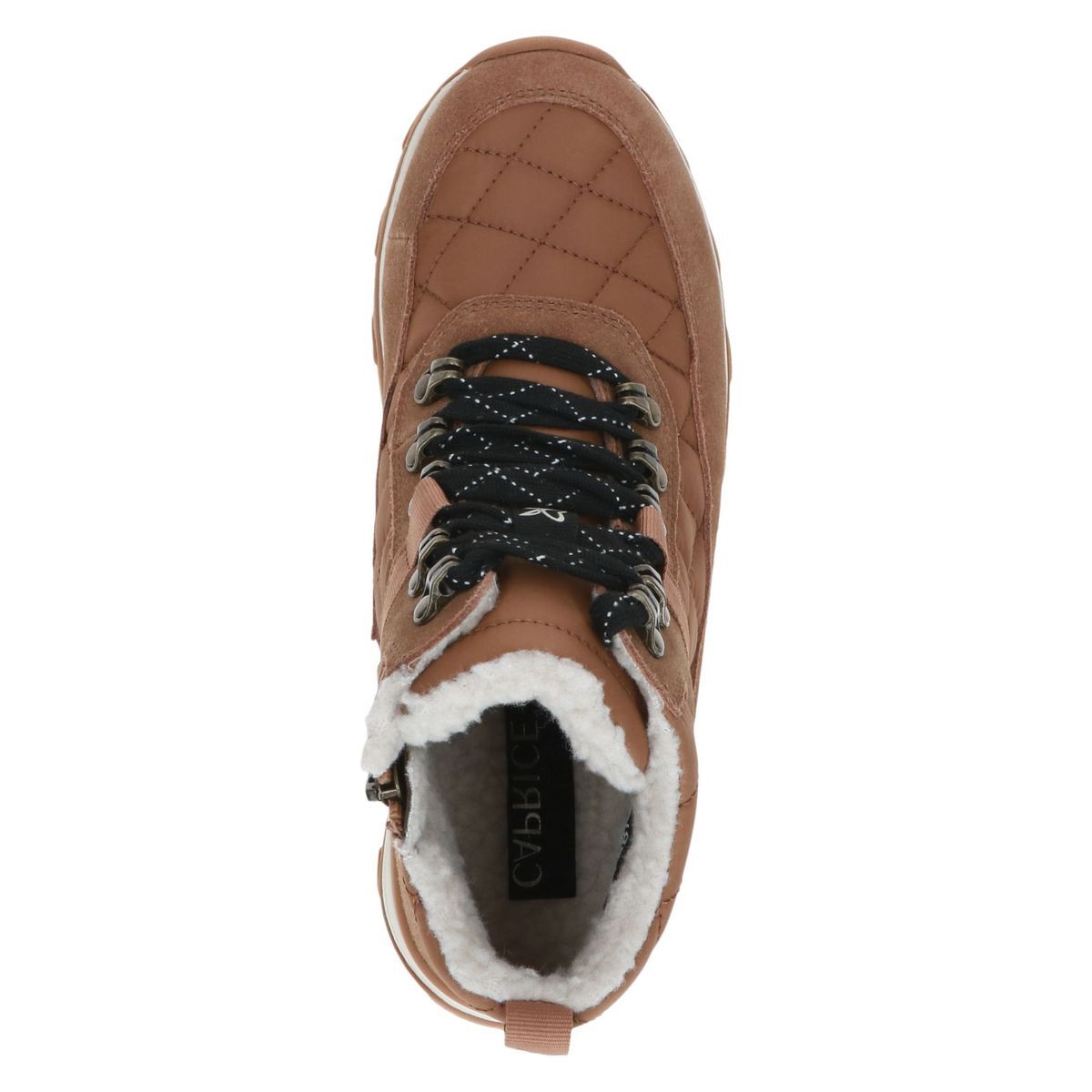Bottine fourée marron chocolat nubuck, CAPRICE