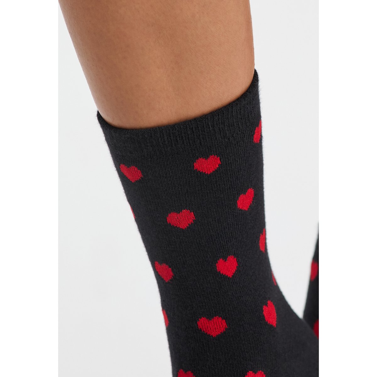 Chaussettes en maille fine LOFA noir, ETAM