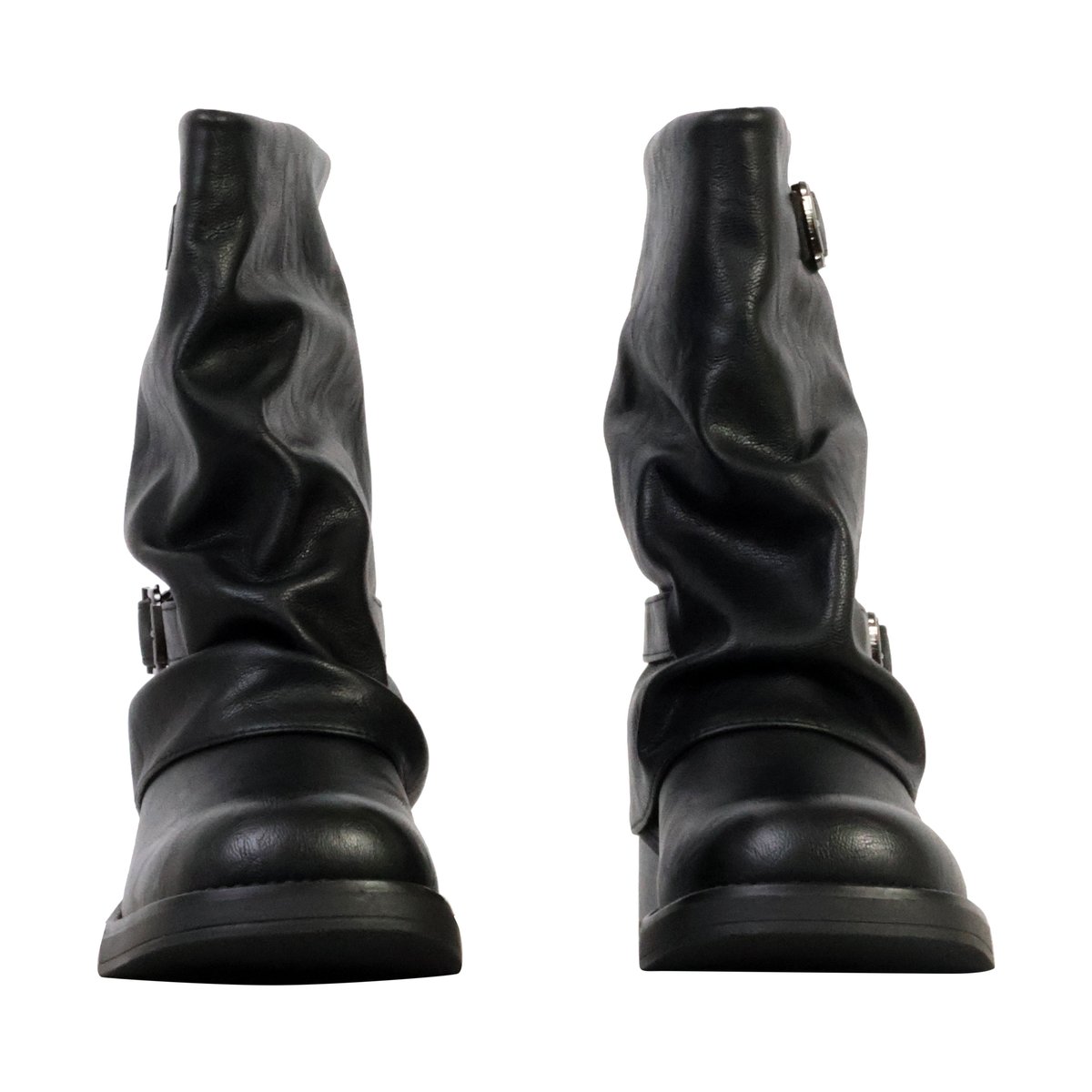 Bottines à Boucles Brides Super Mode noir, ENZA NUCCI
