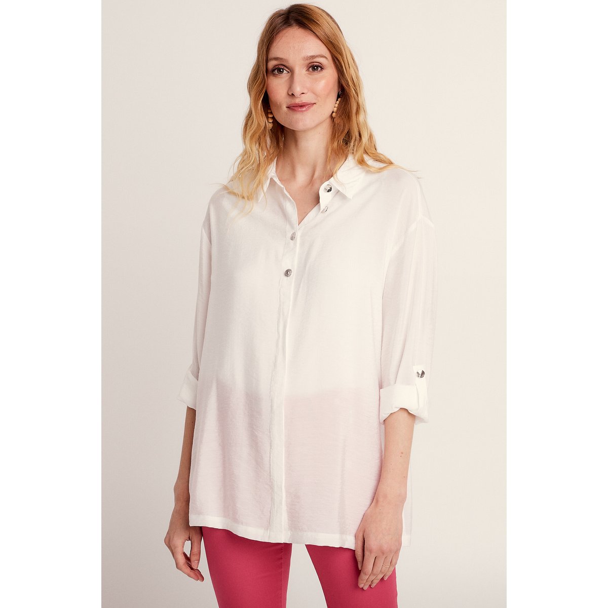 Chemise manches longues ecru, BREAL
