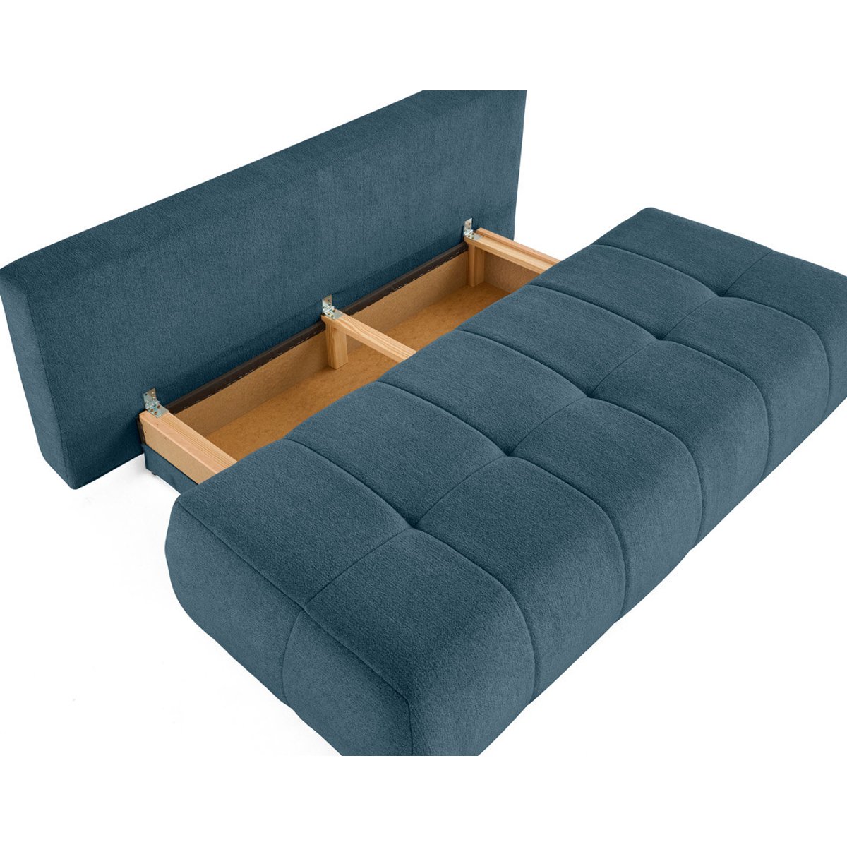 Canapé Convertible 3 places - BOWIE bleu, BEST MOBILIER