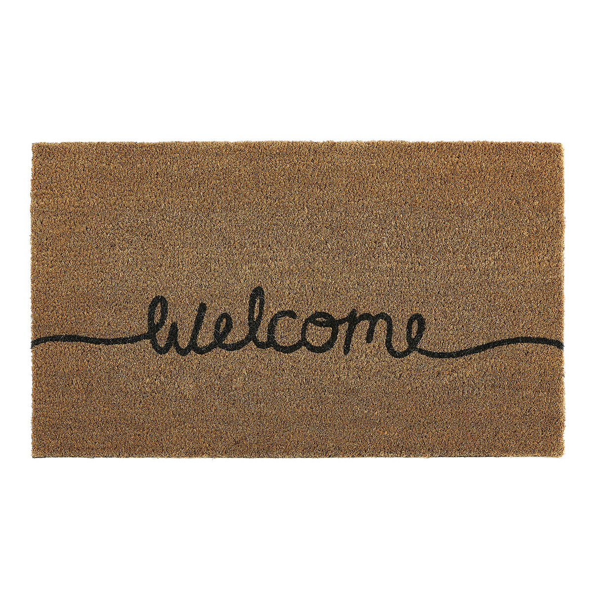 Eco 100% Natural Welcome Doormat grey/black, MY MAT COIR