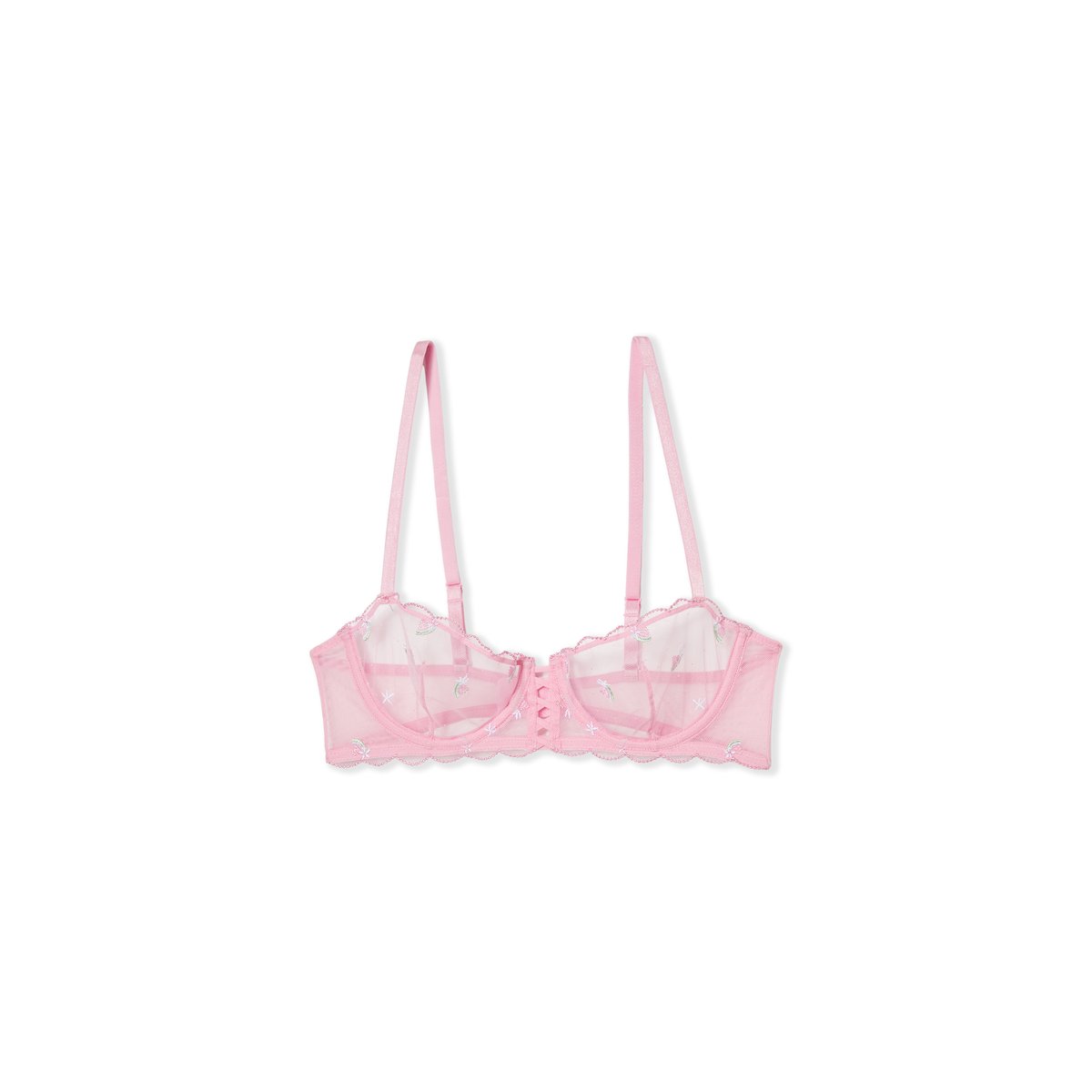 Soutien-gorge N.9 - Balconnet en tulle à motifs MOCKTAIL imp fond rose, ETAM