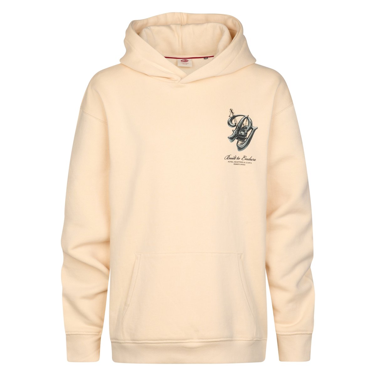 Sweat à capuche imprimé steelpark blanc stone white, PETROL INDUSTRIES