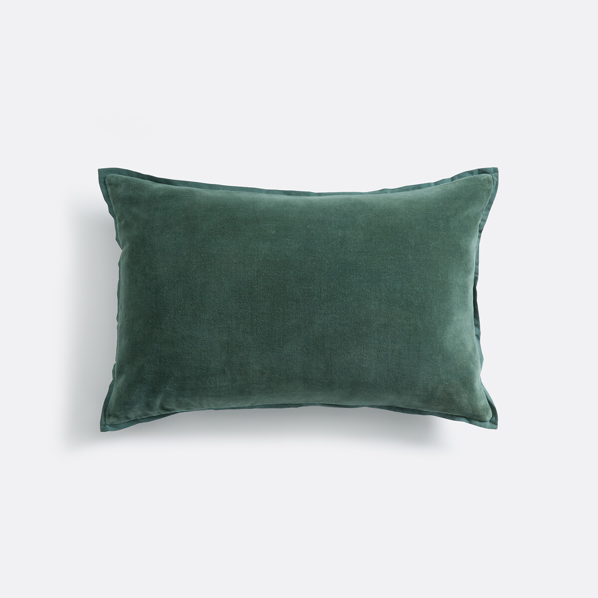 Housse de coussin velours uni, Alette vert cèdre, LA REDOUTE INTERIEURS