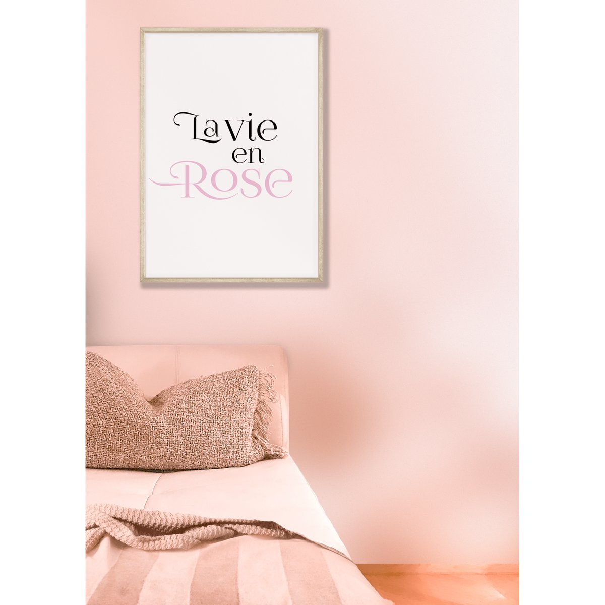 Affiche La vie en rose blanc, L'AFFICHERIE