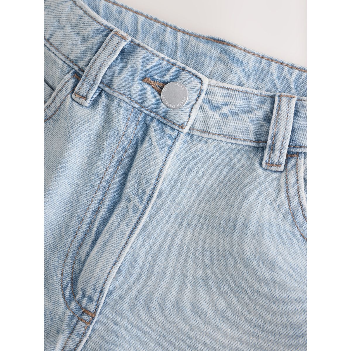 Short décontracté en denim bleu clair, NEXT