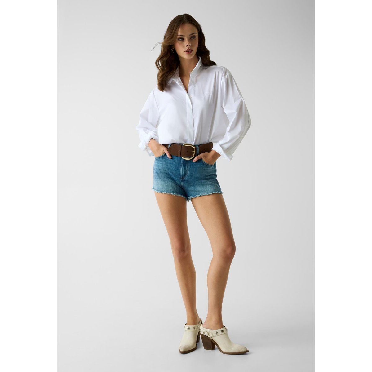 Short En Denim bleu, GUESS