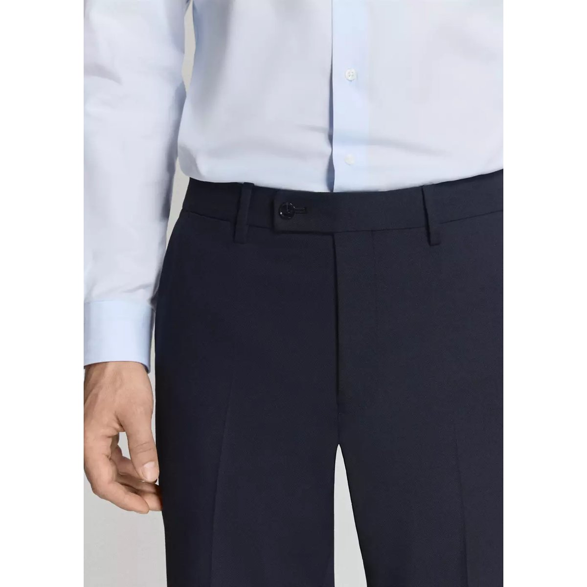 Pantalon costume Monaco slim-fit bleu marine, MANGO MAN