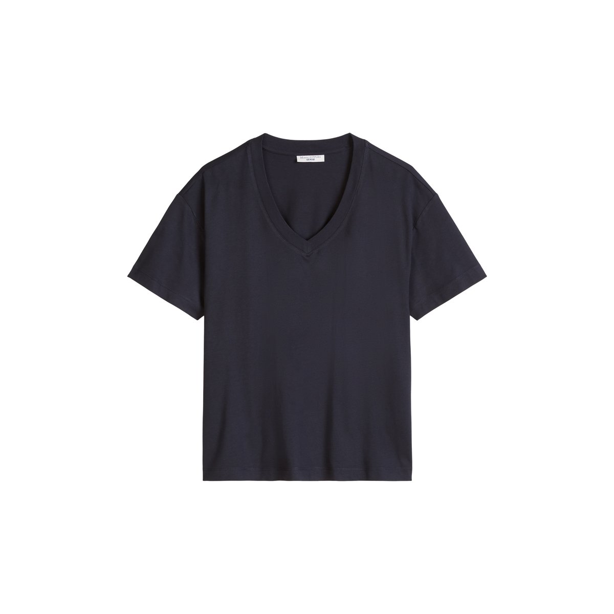 T-shirt DfC regular en jersey simple de coton bleu foncé, MARC O’POLO DENIM