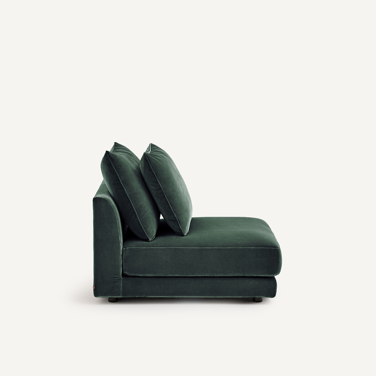Sillón modular de terciopelo, TIBERIO verde zar, AM.PM
