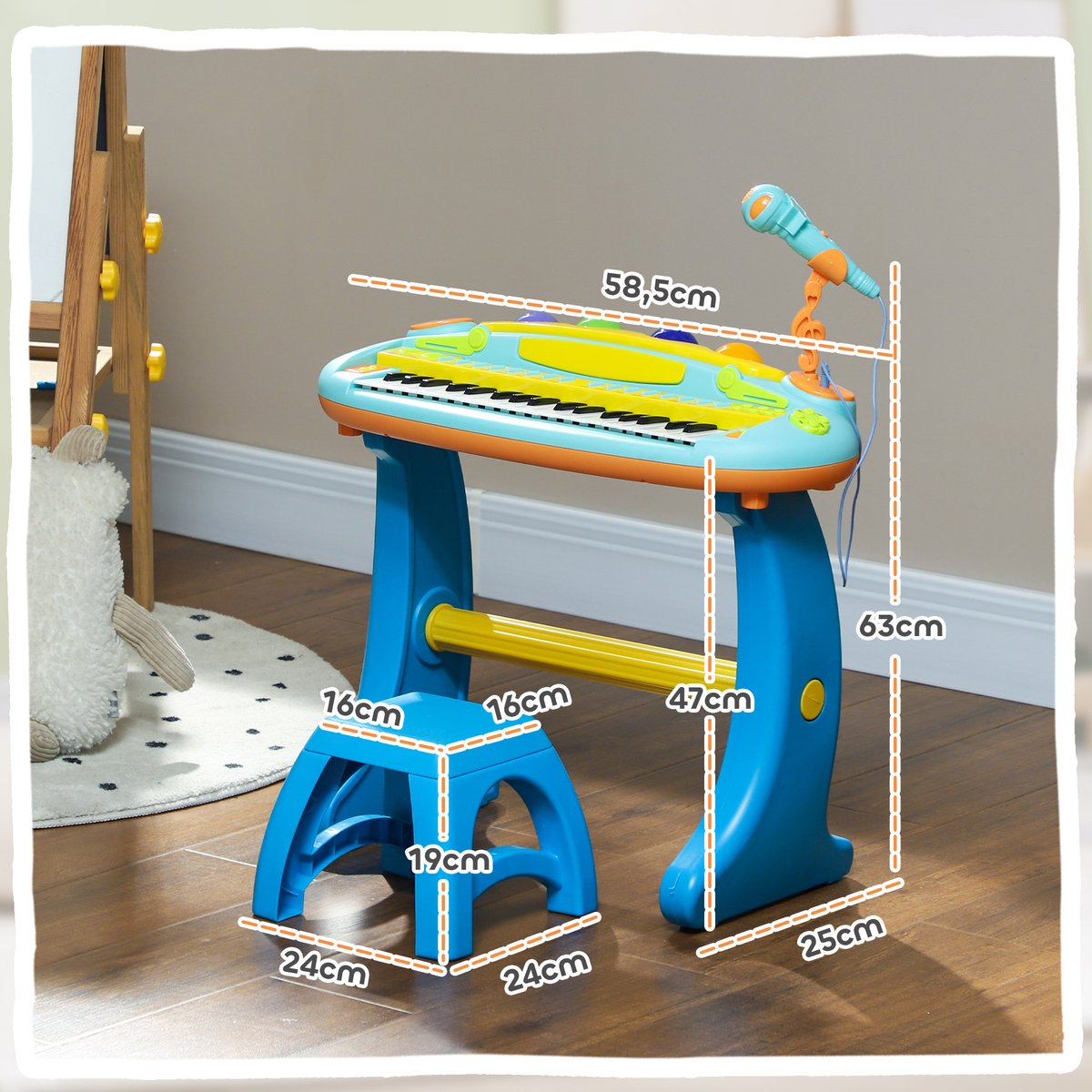 Ensemble de claviers électroniques pour bleu, AIYAPLAY