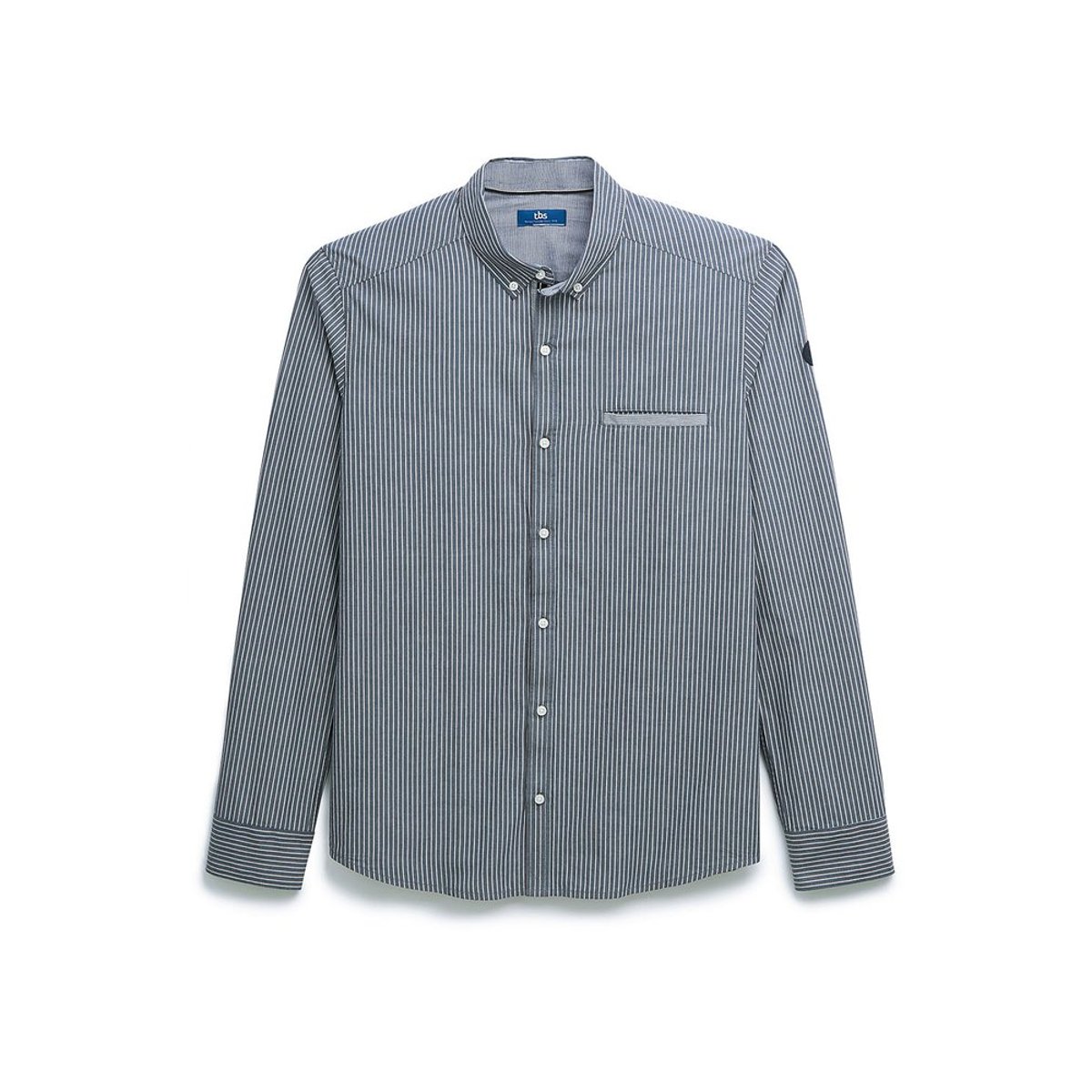 Chemise manches longues EMMERCHE14032 marine, TBS