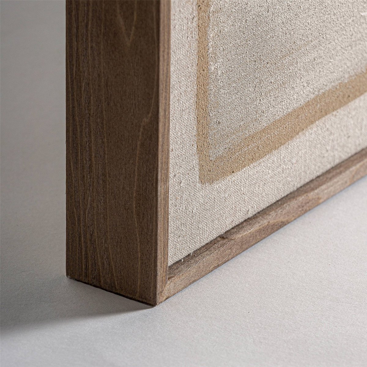 Tableau abstrait contemporain sur toile beige clair naturel et blanc cassé, RECOLLECTION