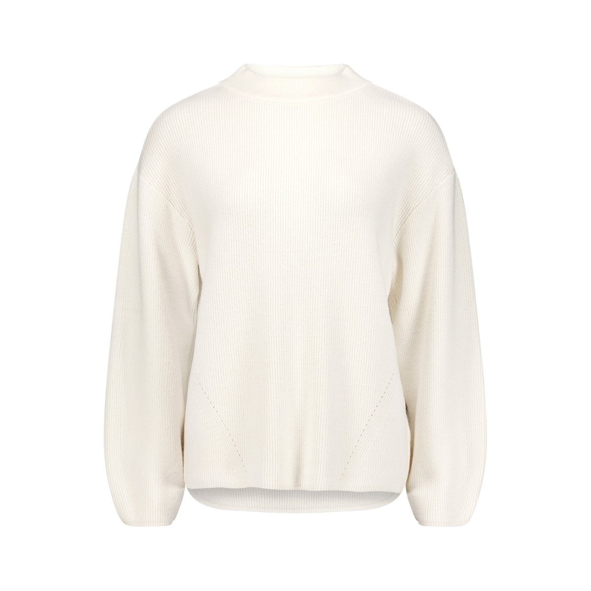 Pull-over en maille à col droit blanc, BETTY BARCLAY