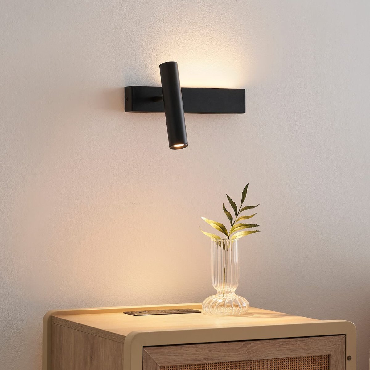 Pack 2 appliques murales chambre - LODVI noir, KOSILUM