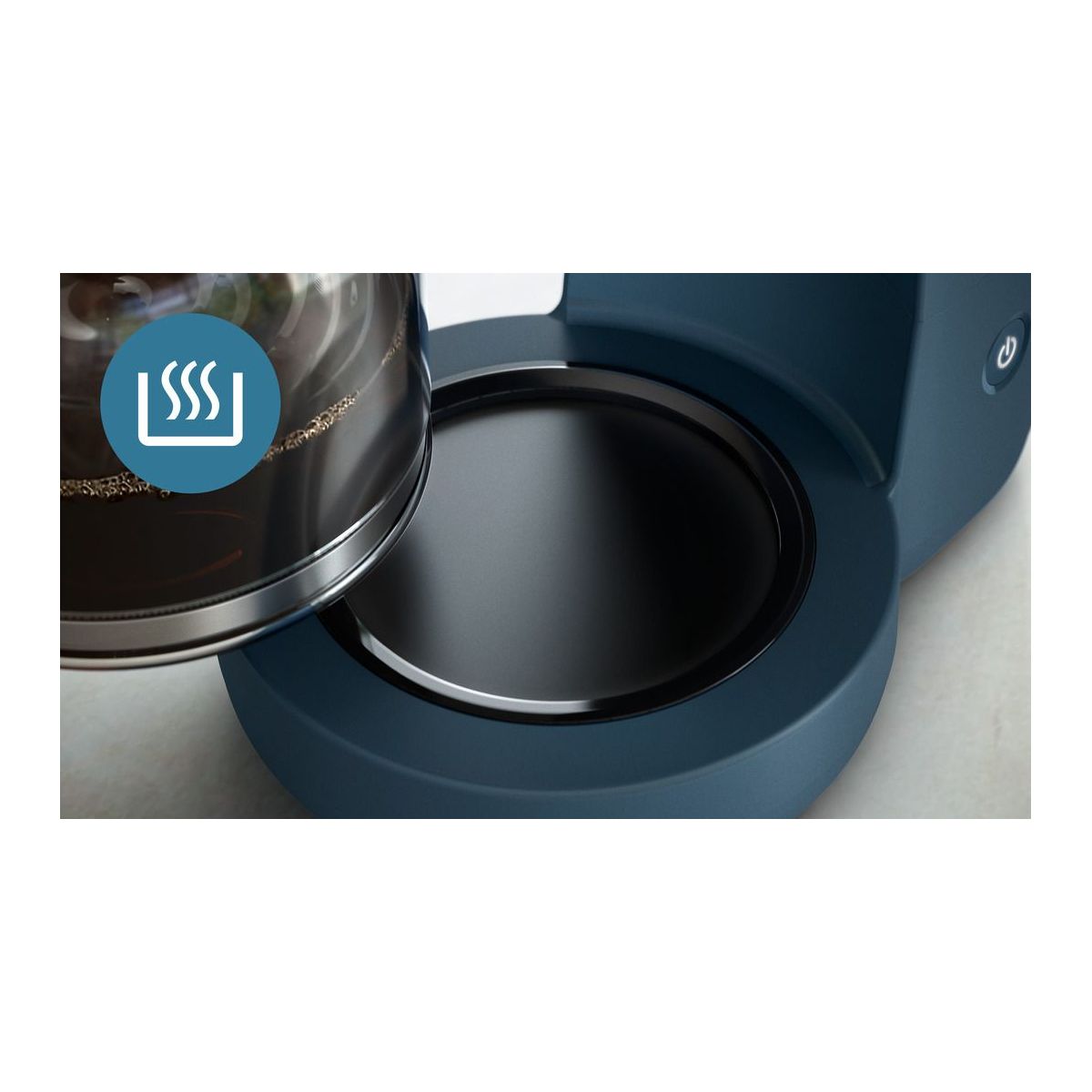 Cafetière filtre HD7411/70 bleu bleu, PHILIPS