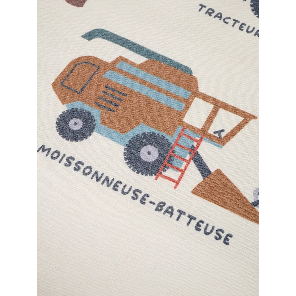 Carte d'apprentissage engins de ferme rouge, VERTBAUDET