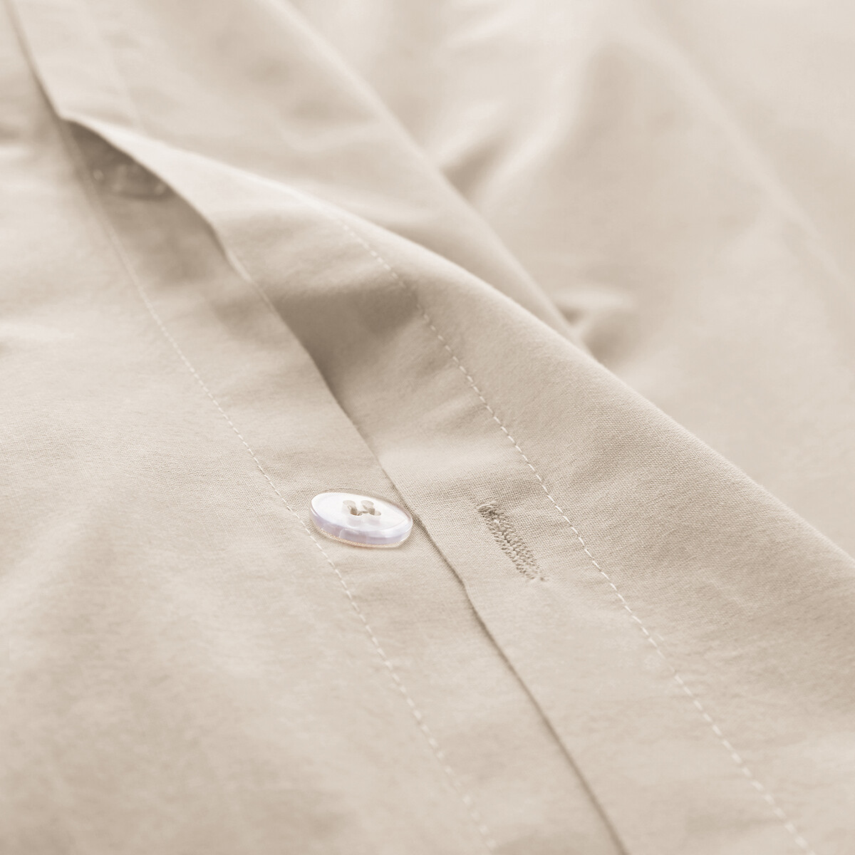 Scenario 100% Washed Cotton Duvet Cover pebble beige , LA REDOUTE INTERIEURS