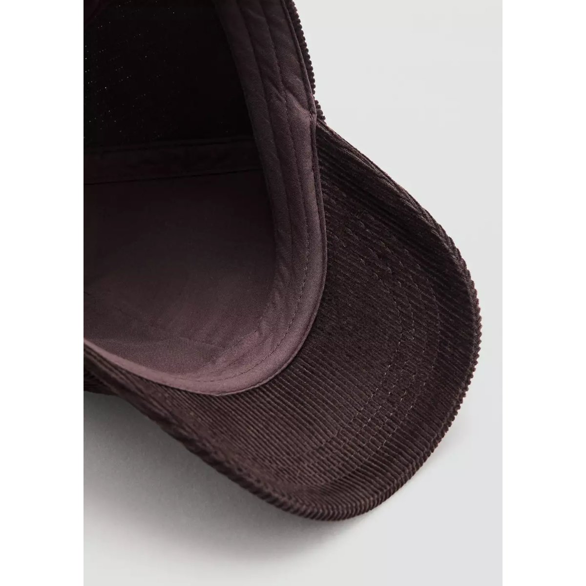 Casquette velours côtelé brodée chocolat, MANGO KIDS