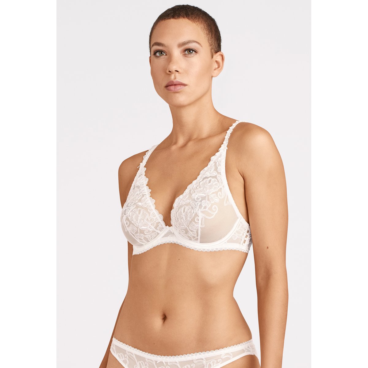 Soutien-gorge triangle avec armatures Pour Toujours blanc, AUBADE