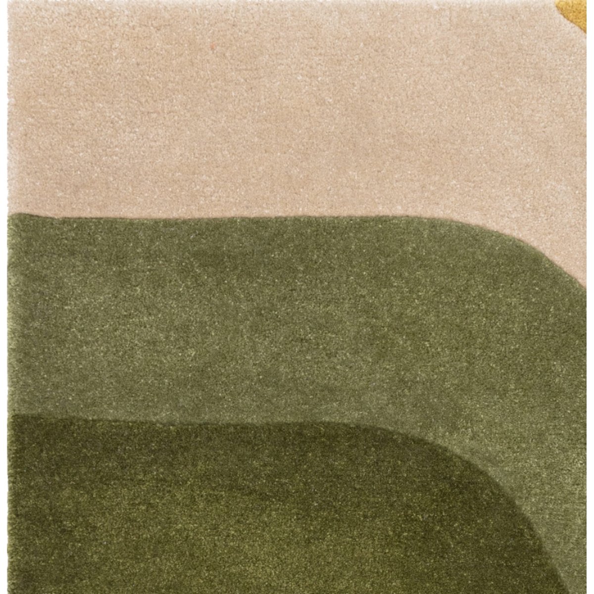Tapis salon et chambre moderne style rétro TIPPY vert, NOVATREND
