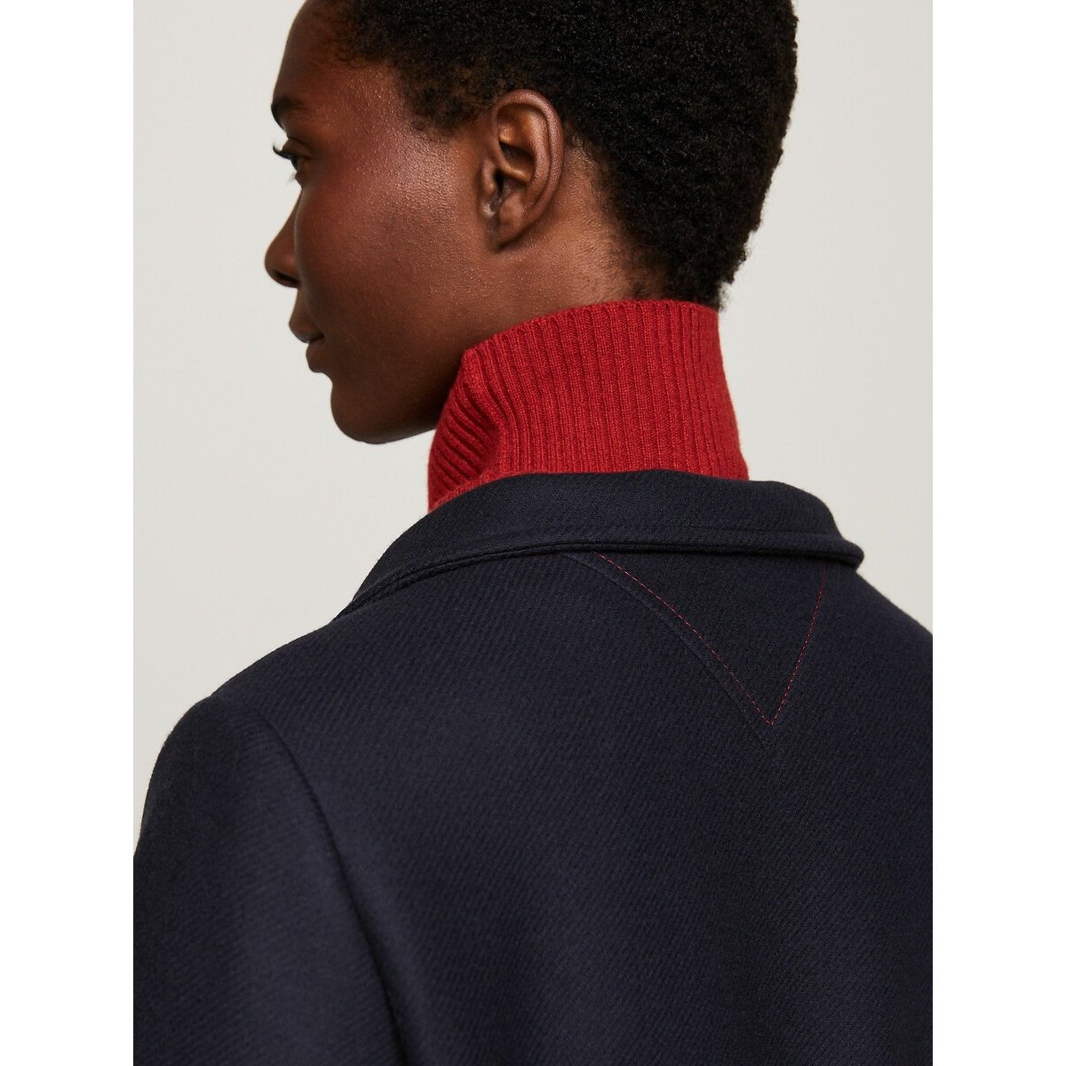 Abrigo de mezcla de lana, manga larga 90001629, TOMMY HILFIGER