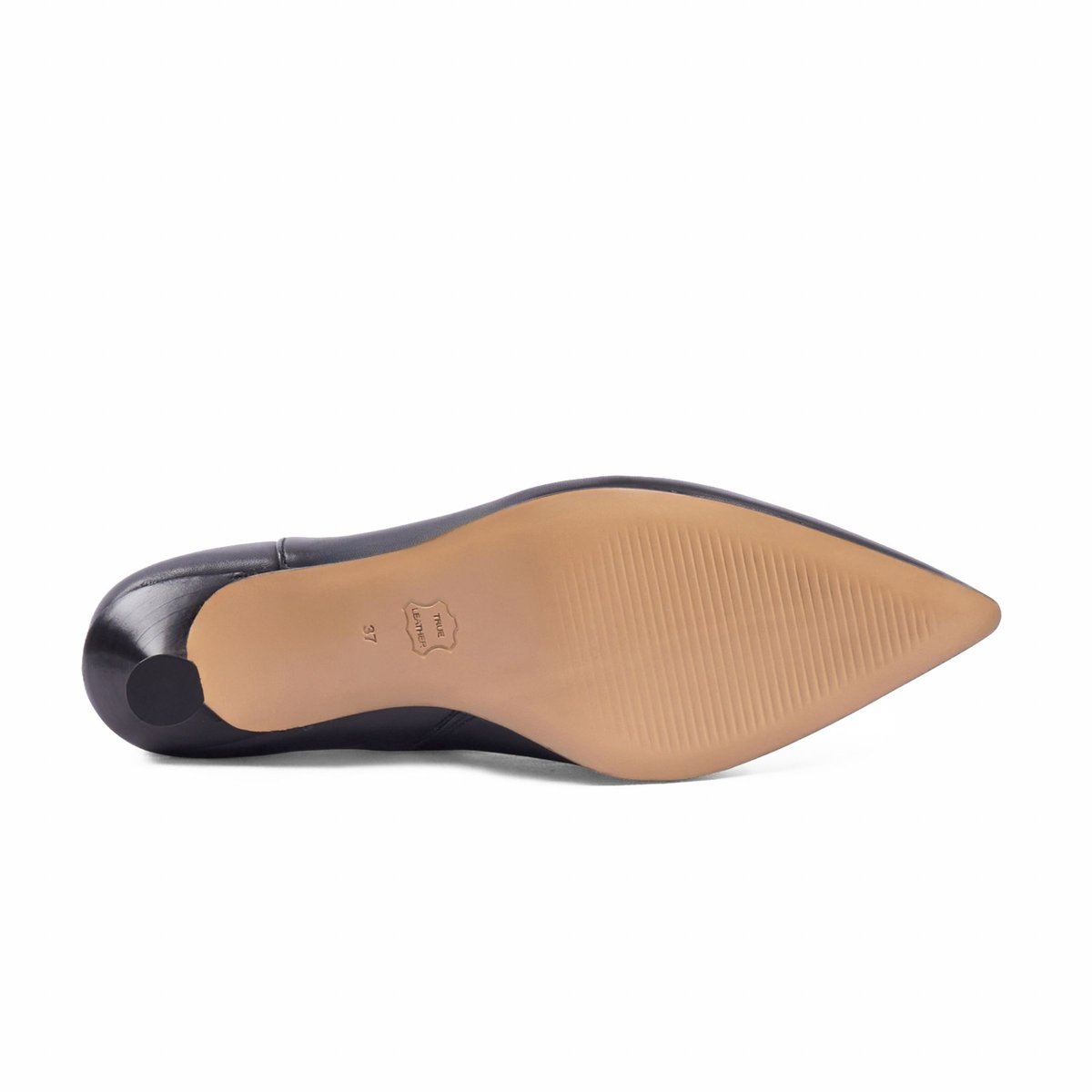 Bottines pointues Isaure cuir noir, JULES & JENN