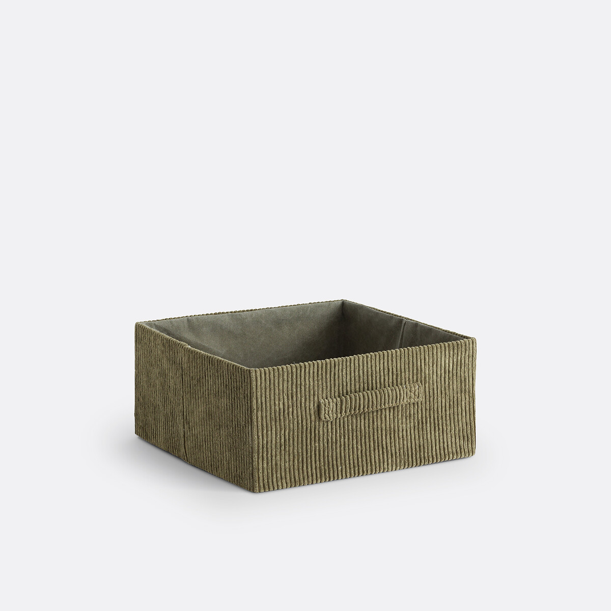 Panier pliable, velours côtelé, Veloudo kaki, LA REDOUTE INTERIEURS