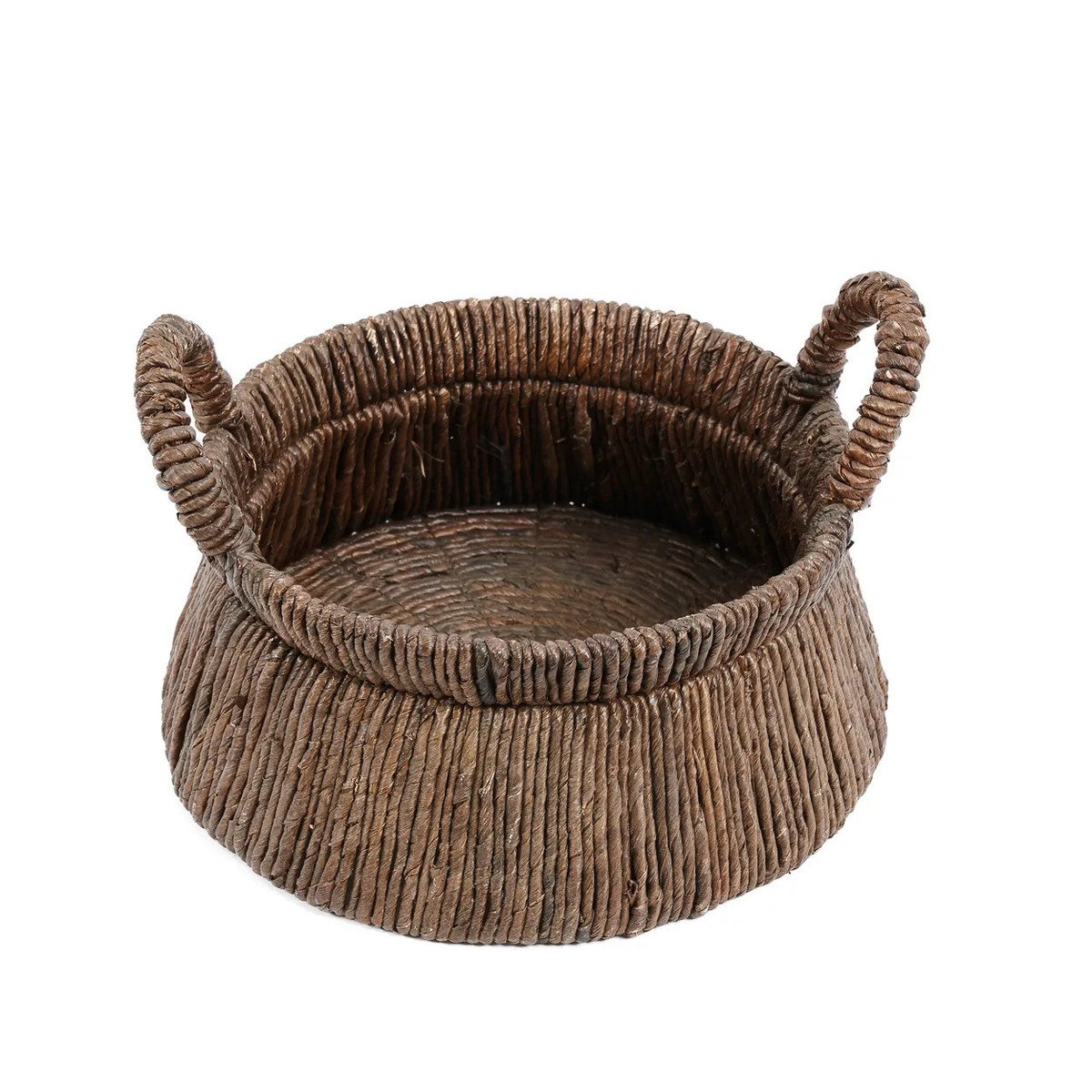 Panier en feuille de bananier CHIZARA beige, BAZAR BIZAR