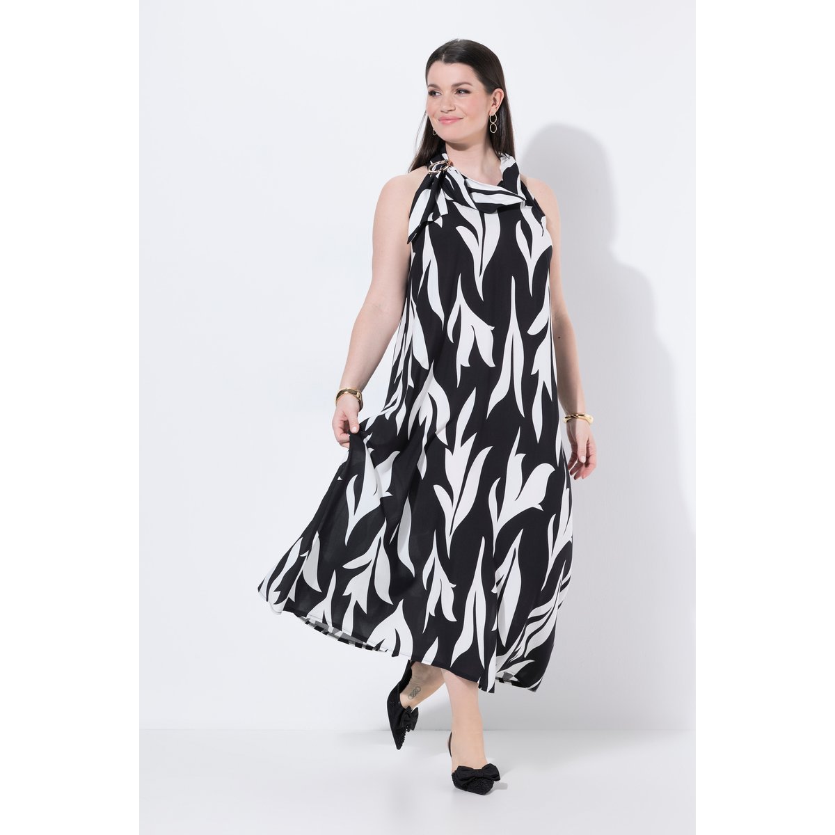 Robe maxi sans manches noir, ULLA POPKEN