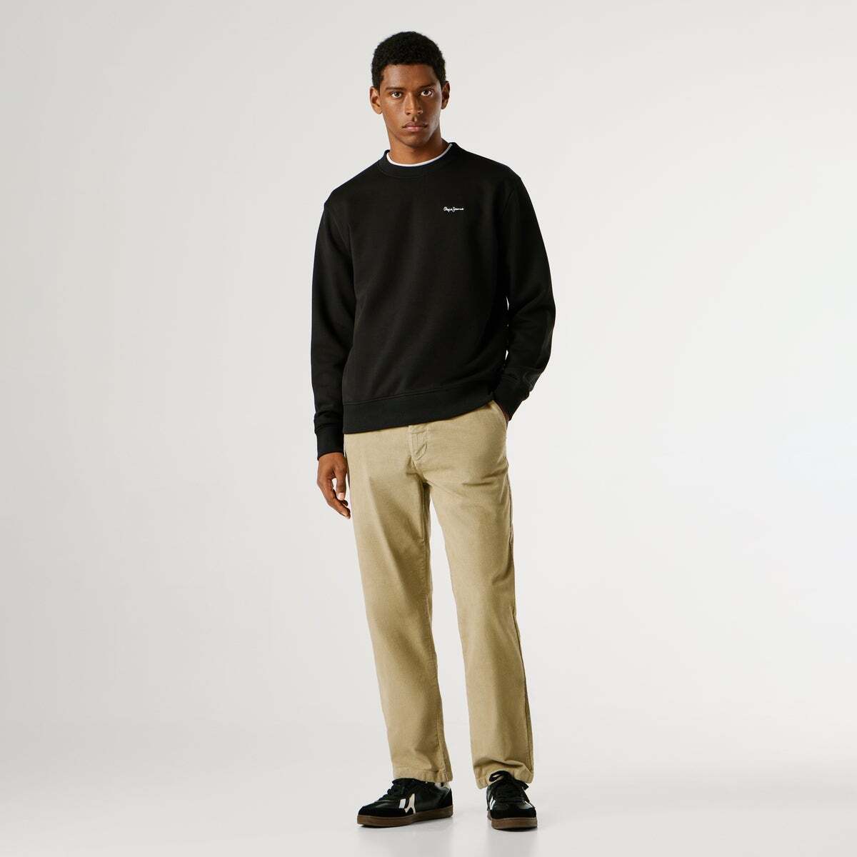 Sweat-Shirt Coupe Regular À Col Rond noir, PEPE JEANS