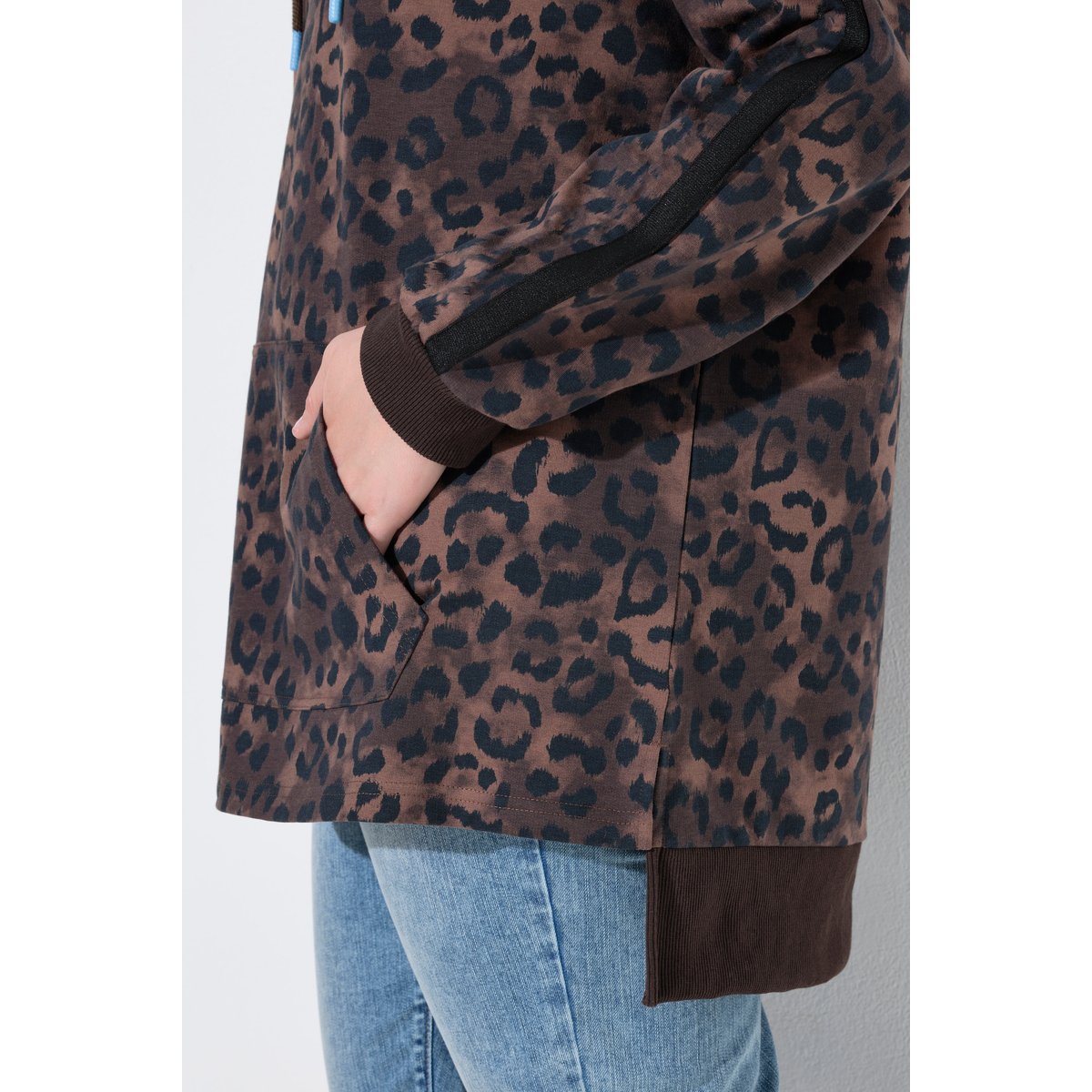Sweat-shirt à manches longues taupe foncé, ULLA POPKEN
