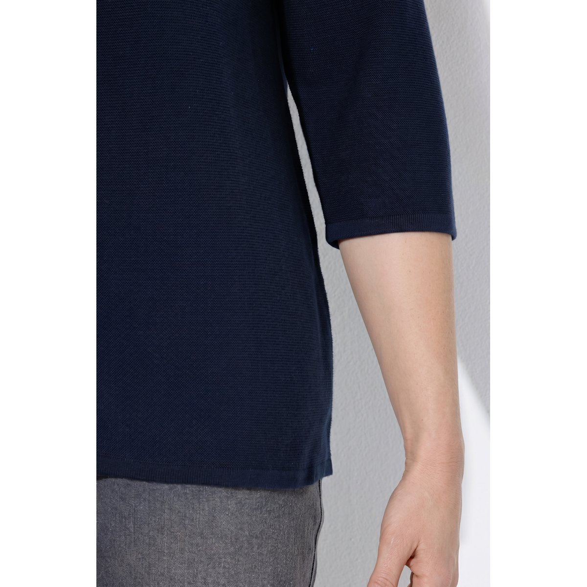 Cardigan en coton bio marine, ULLA POPKEN