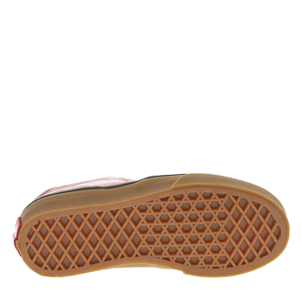 Baskets cuir talon plat rose, VANS