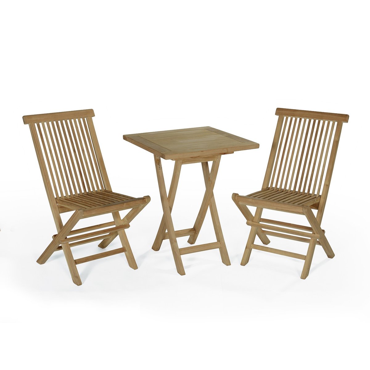 Salon de jardin en teck massif Sawu, 2 places naturel, TECK ATTITUDE