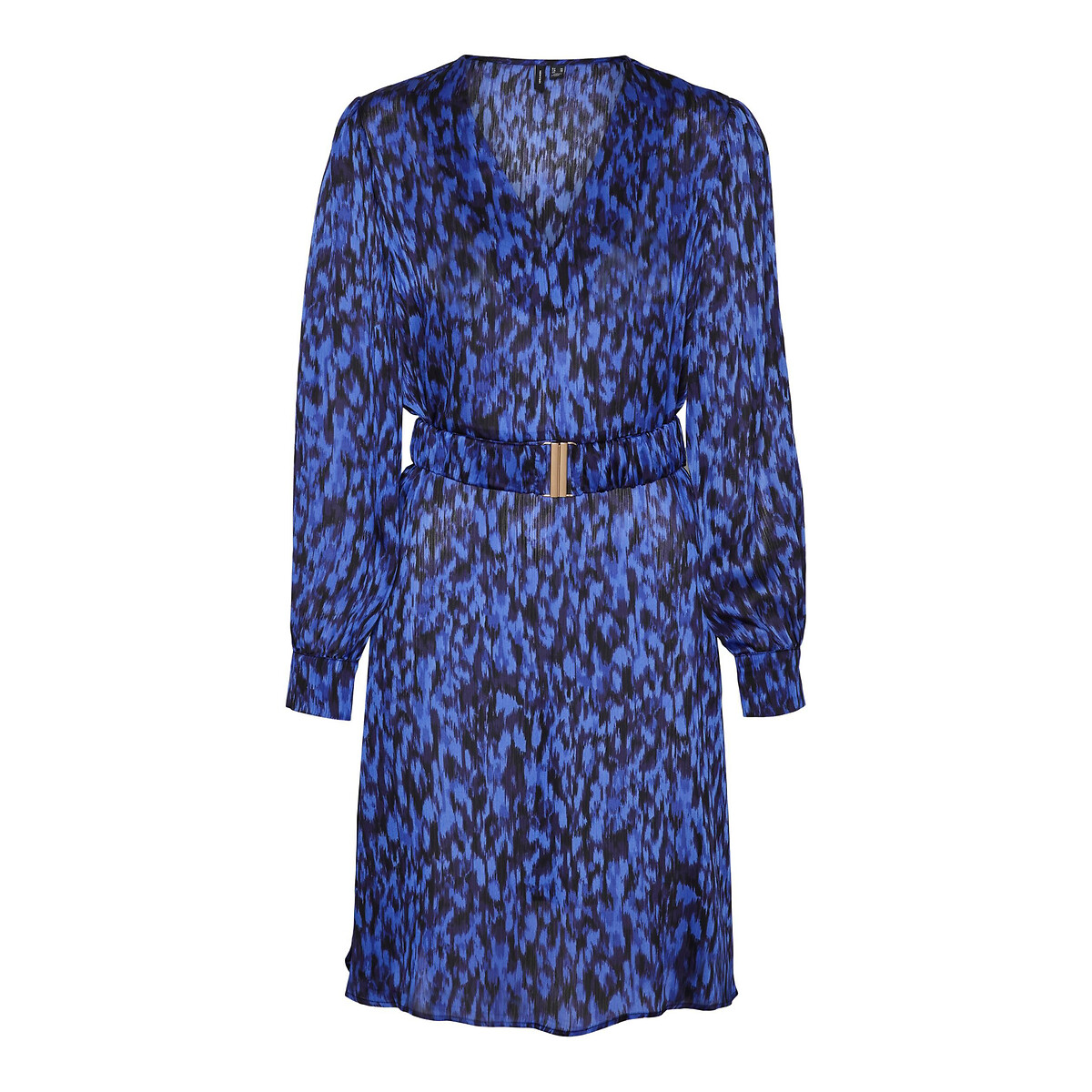 Animal Print Mini Dress with Belt blue print, VERO MODA