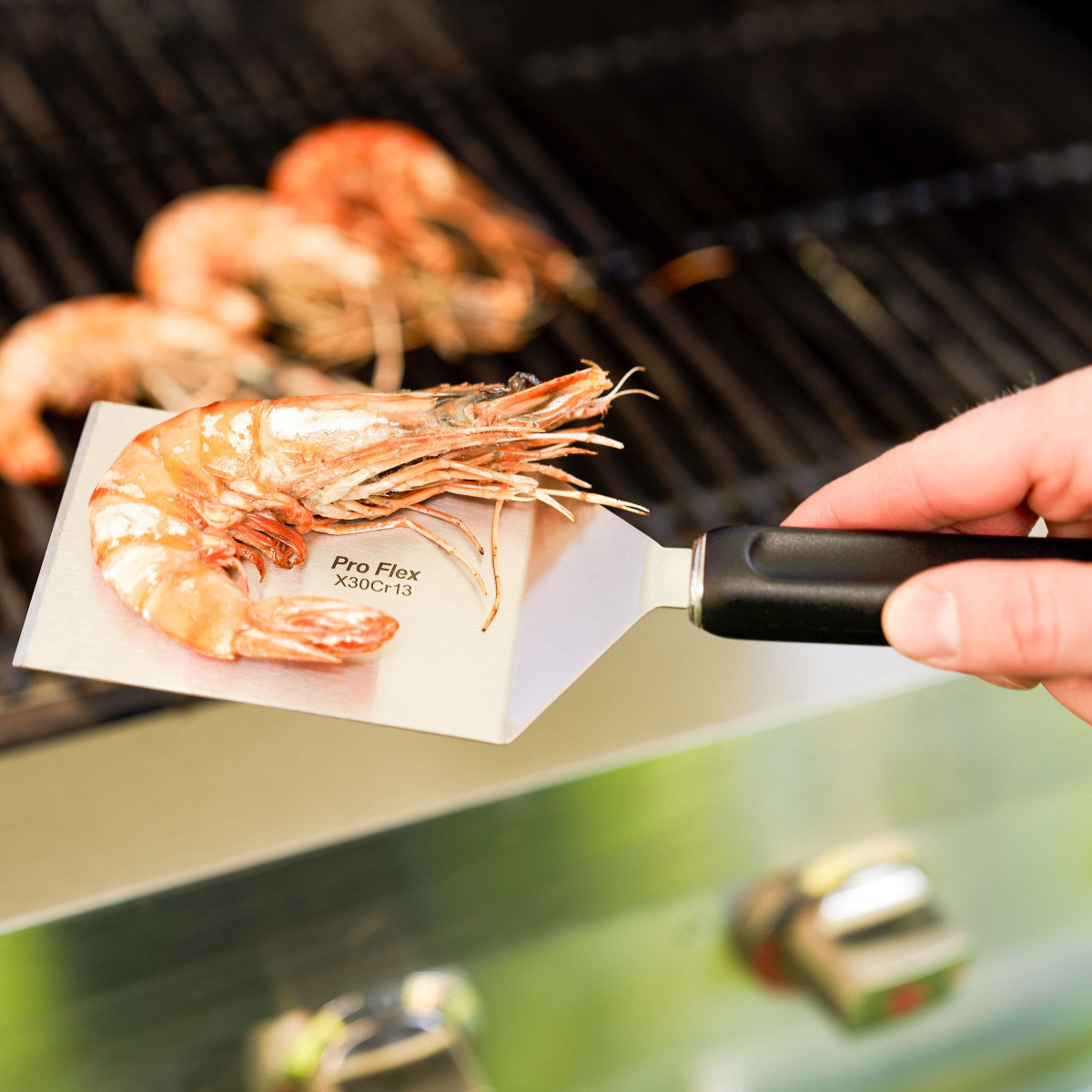 Set 3 spatules Barbecue - PRO FLEX noir, SABATIER TROMPETTE