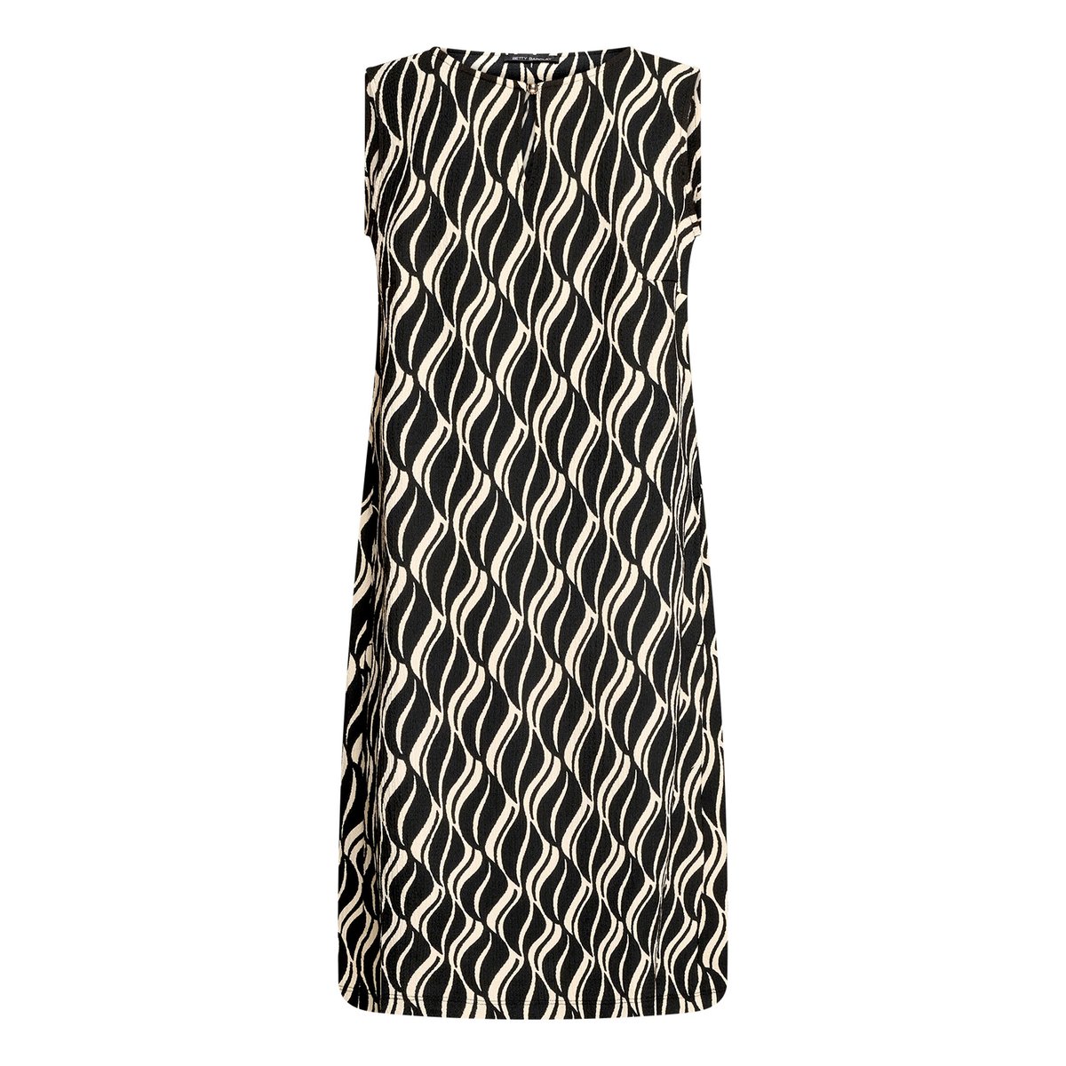 Robe détente sans manches noir/beige, BETTY BARCLAY