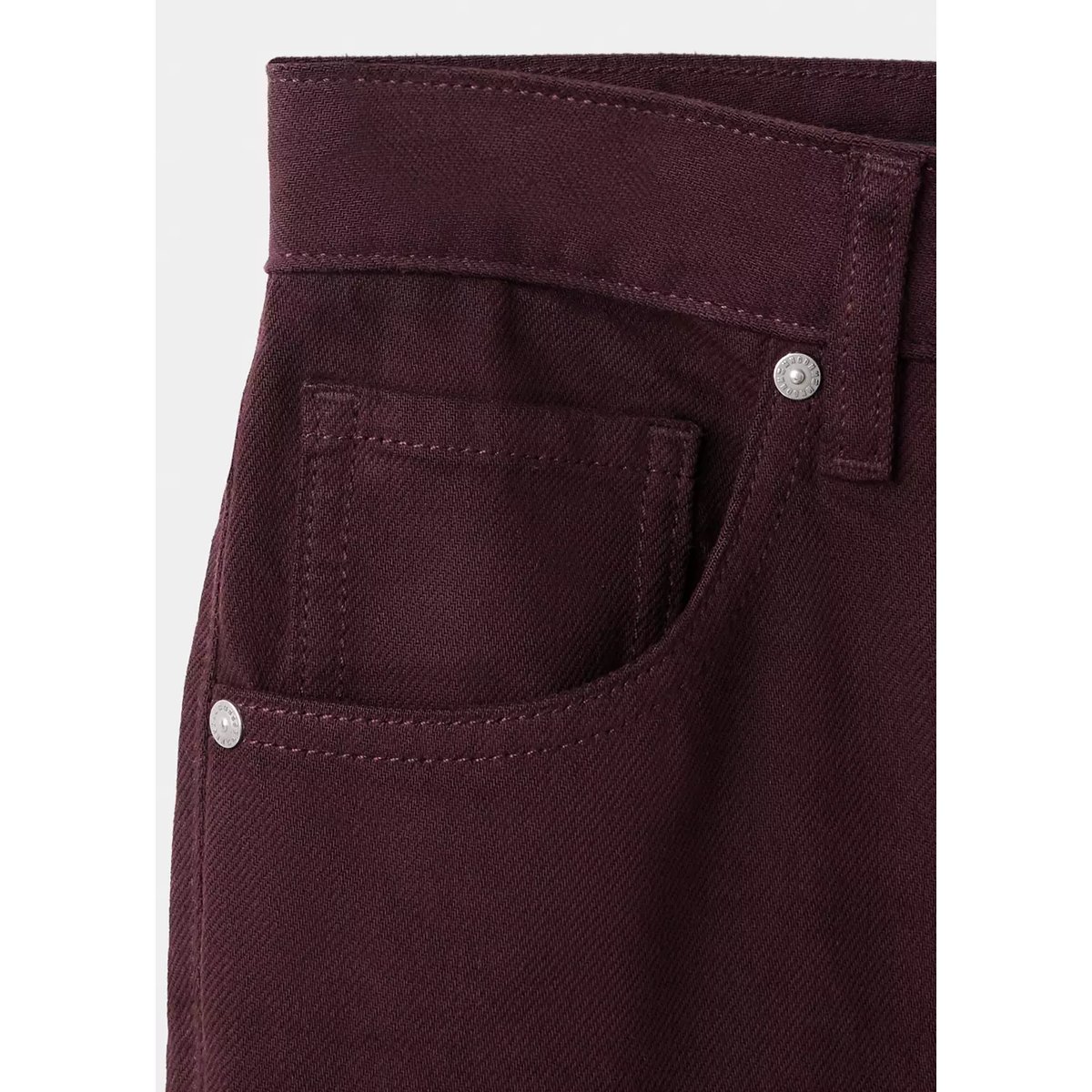Jean Miami droit taille normale lie de vin, MANGO