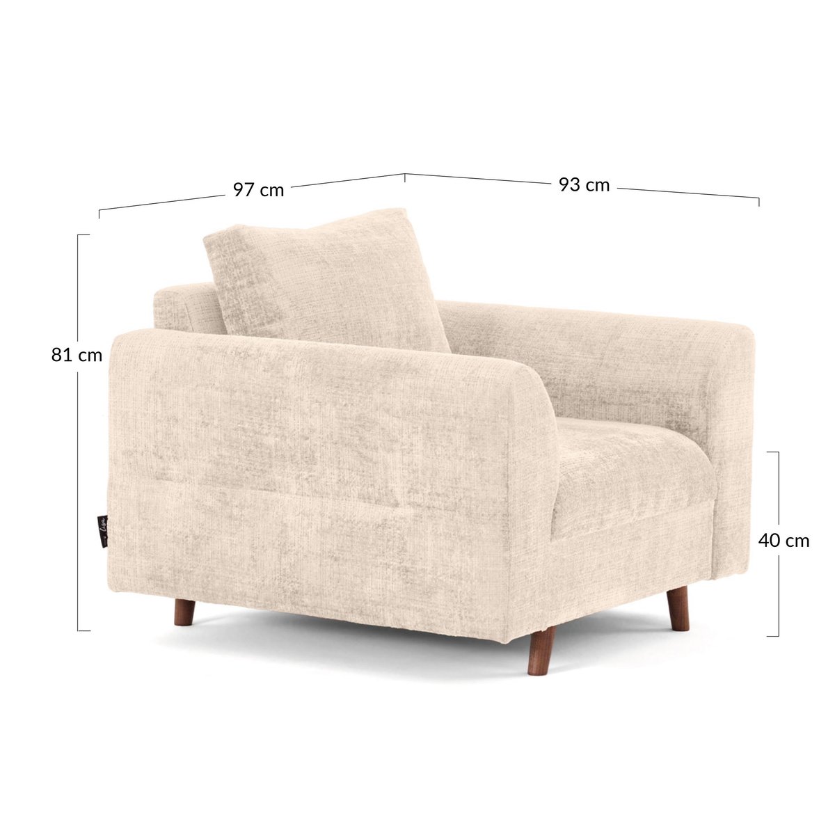 Fauteuil - RUNE bleu, BEST MOBILIER