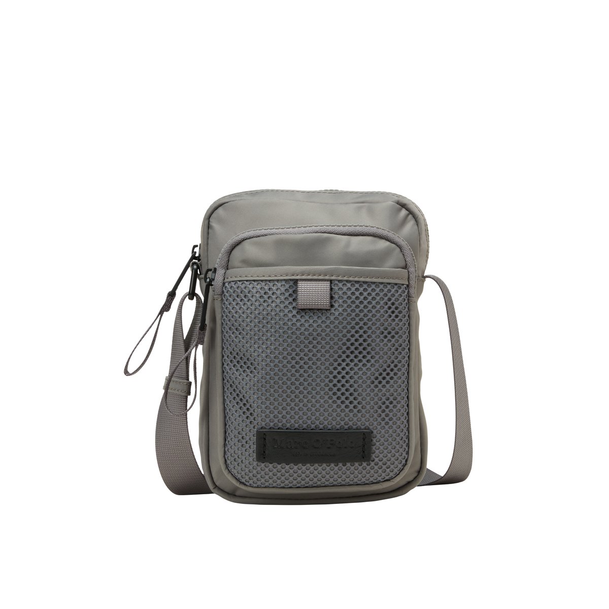 Sac à bandoulière modèle Pascal en polyamide recyclé gris, MARC O'POLO