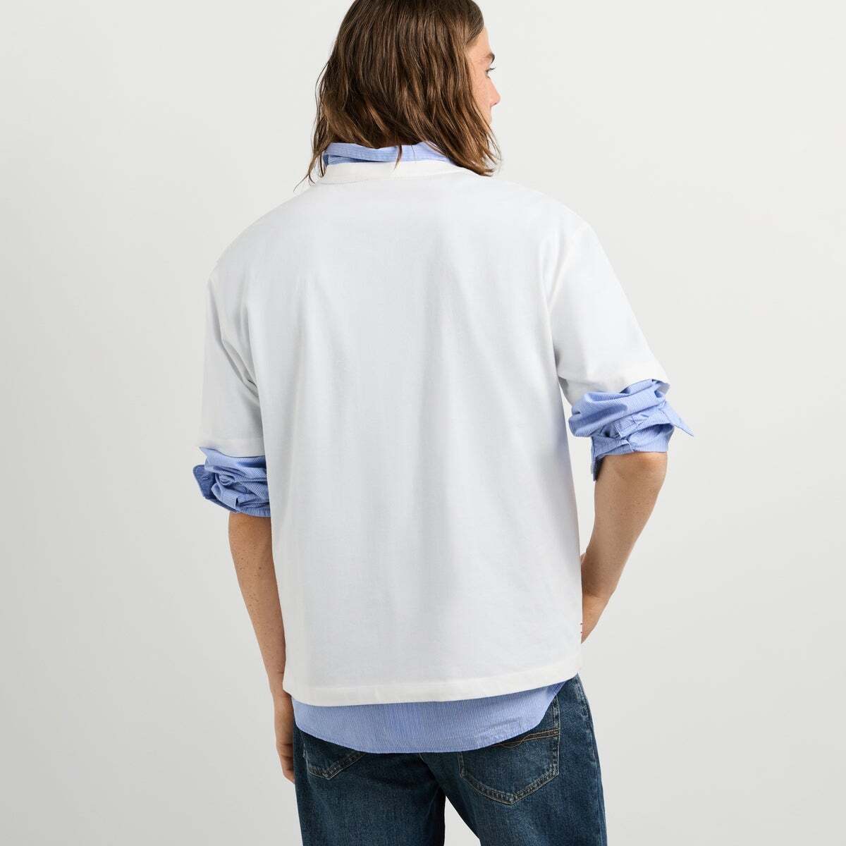 T-Shirt À Imprimé Graphique Coupe Casual blanc cassé, PEPE JEANS