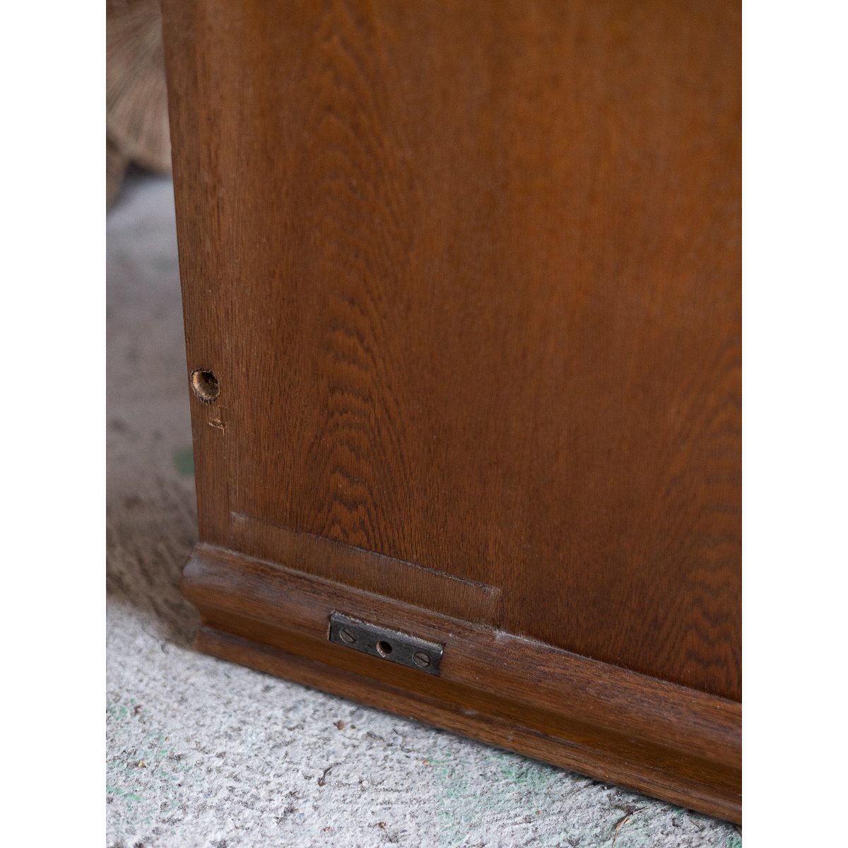 Paire de tables de chevet esprit Empire Odile N°1578 - Bon état bois foncé, DEBONGOUT