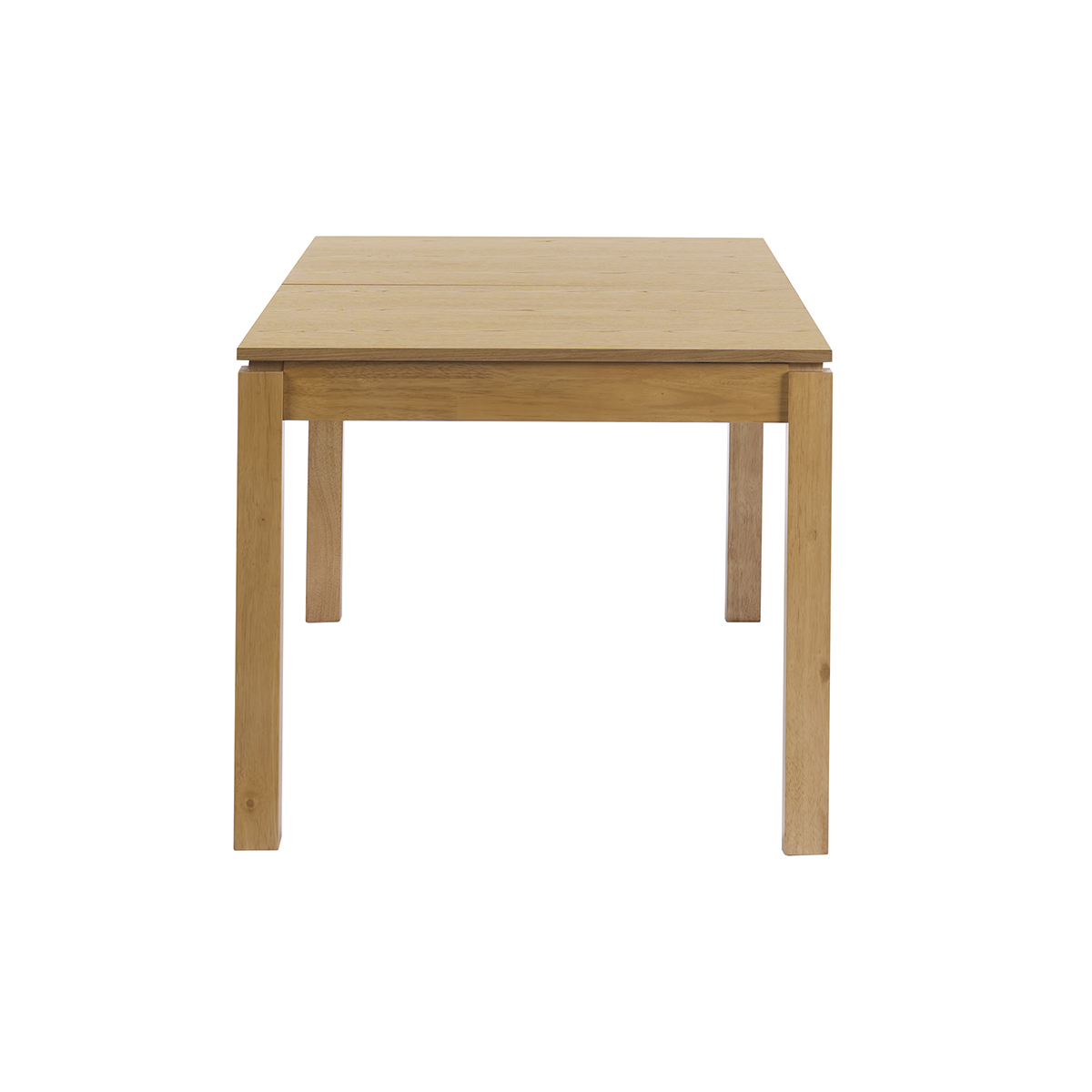 Table extensible avec rallonges intégrées en bois clair chêne L170-230 cm SYLVA couleur unique, MILIBOO
