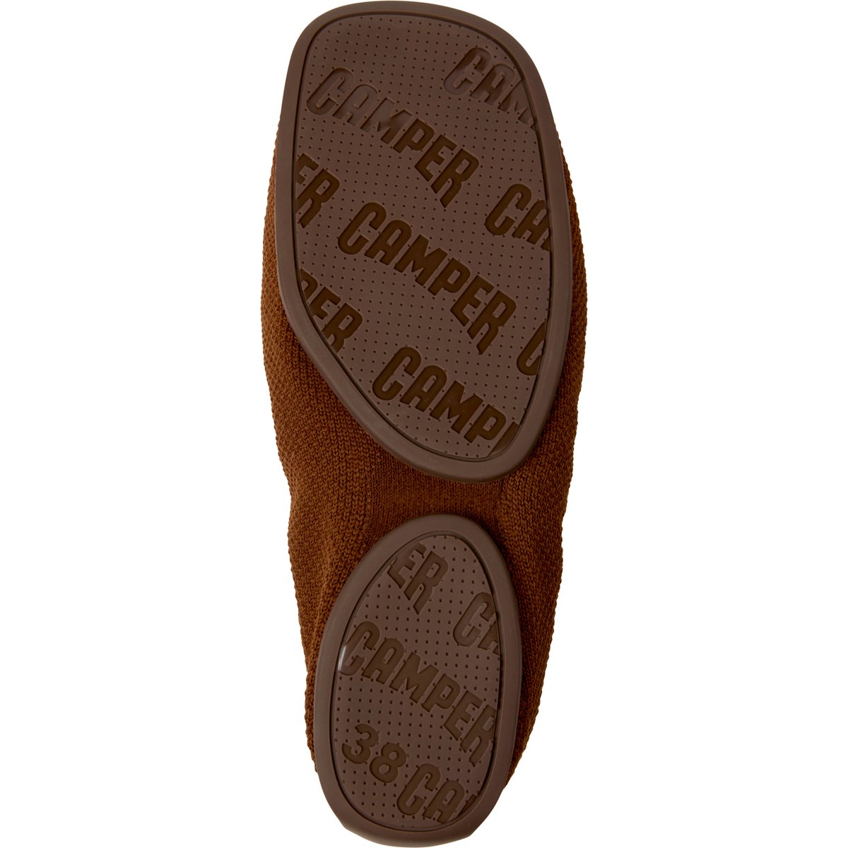 Ballerines Cuir daim RIGHT NIKO marron moyen, CAMPER